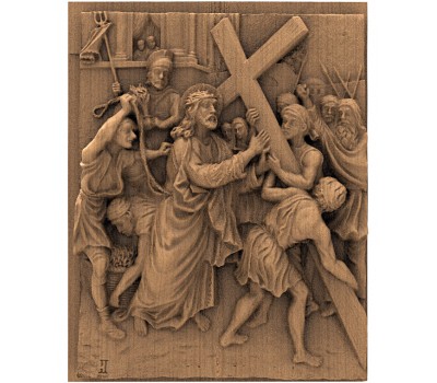 иисус принимает крест